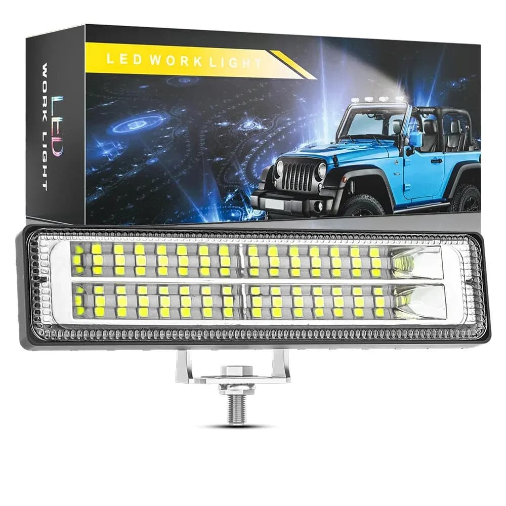 جديد 28LED 84W شريط ضوء العمل 9-80V مصباح الفيضانات القيادة الضباب الطرق الوعرة LED عمل سيارة ضوء لفورد تويوتا SUV 4WD أشعة ليد