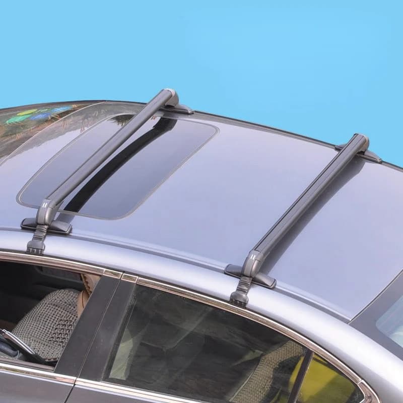 2Pcs Car Roof Rack Cross Bar Anti-Theft Lockable Bars with Keys Aluminum Alloy Universal Car Rack Luggage Carrier - 2