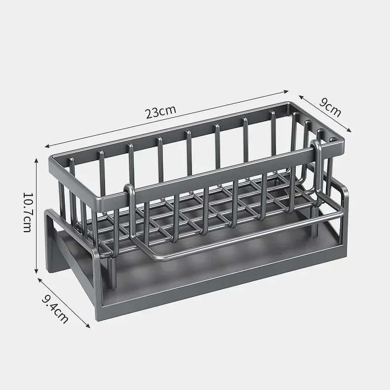 Kitchen Shelf Rag Storage Drainage Shelf No-Punch Storage Rack Home Spice Rack Sink Tap Sink Drainage Rack Kitchen Accessories - 6