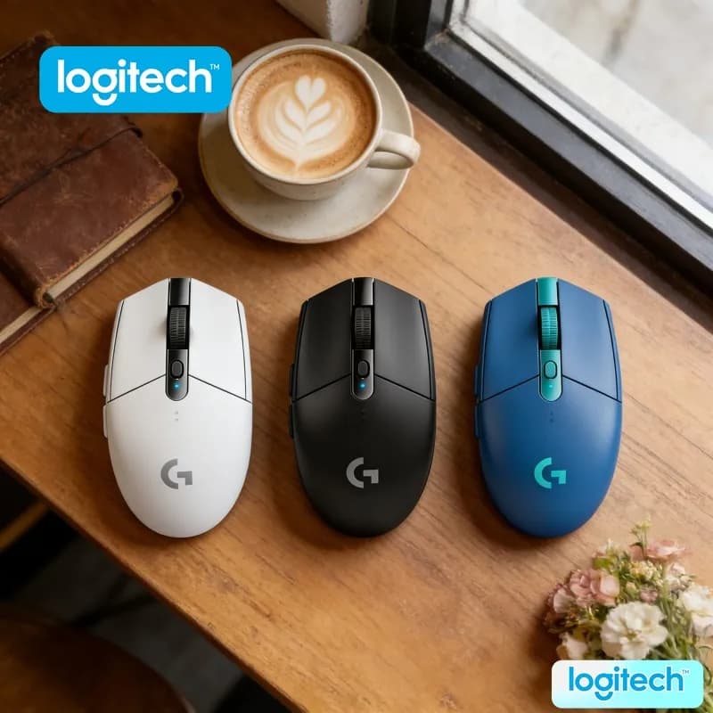 Logitech G304 Wireless Gaming Mouse 12000 DPI HERO Sensor LIGHTSPEED 1ms 9-Month Battery Travel Mouse Multi-Device Users