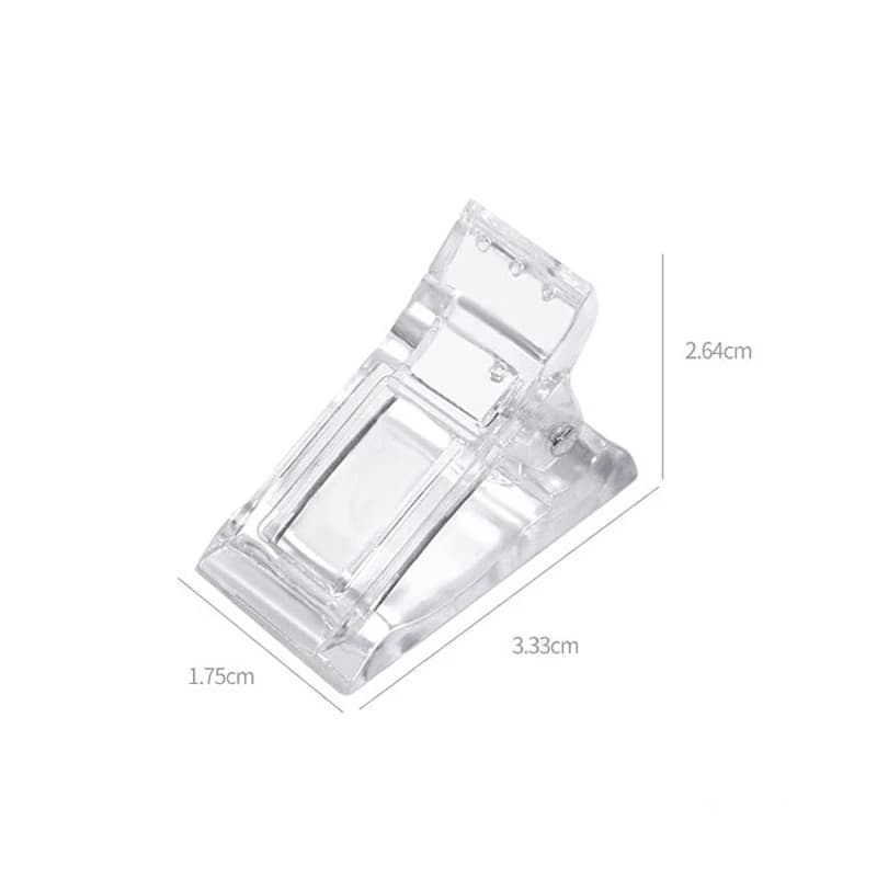 Acrylic Nail Clip Transparent Gel Quick Building Nail Tips Clips Fingernail Extension UV Clamps Manicuring Art Builder Tools Set - 2