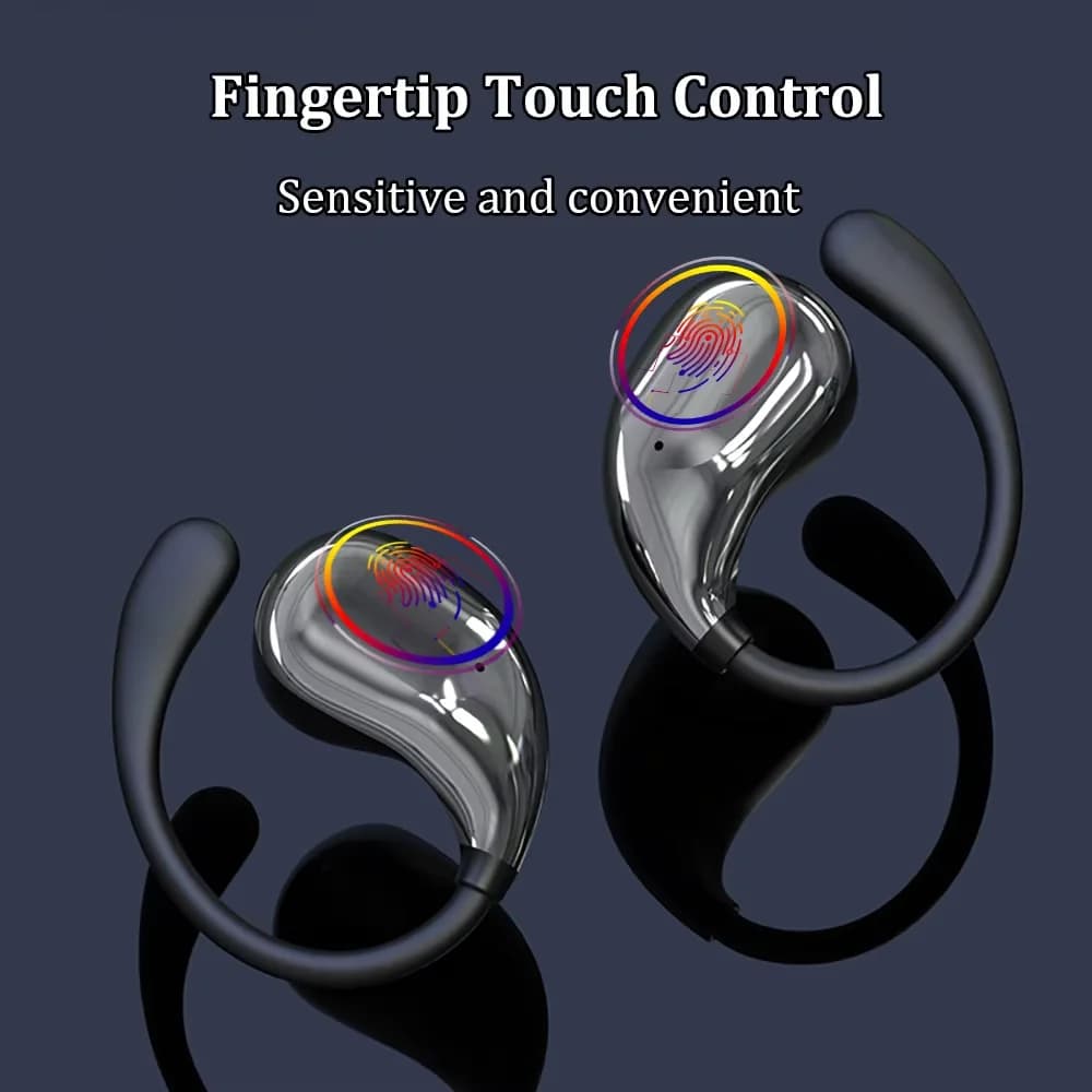 Lenovo Ear Hook Earphones Bluetooth 5.4 Wireless Sports Earbuds HiFi 9D Stereo LED Display TWS Touch Control Noise Cancel - 2