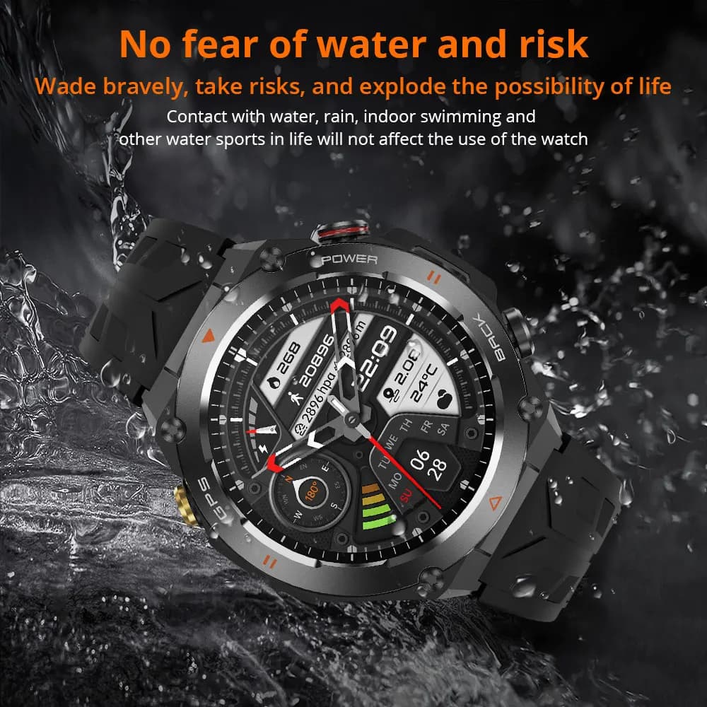 2024 COLMI V75 GPS Smart Watch 1.45" Ultra HD Display Built-in GPS & Compass Make/Receive Phone Calls Smartwatch 650mAh Battery - 6