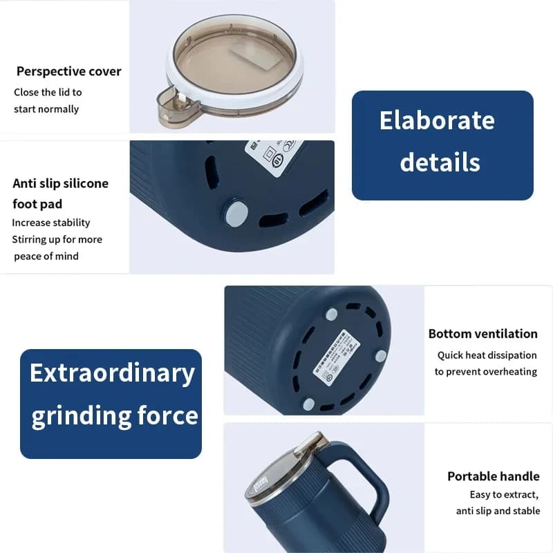 مطحنة قهوة كهربائية، معالجات طعام، مطحنة توابل وحبوب، خلاط طعام أطفال، مطحنة حبوب قهوة 300 واط للمنزل والمطبخ - 4