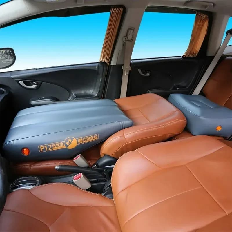 Car Travel Bed Back Seat Gap Padding Inflatable Air Mattress SUV/Sedan Universal Rear Seat Gap Pad Auto Air Cushion Bed 2023 - 5