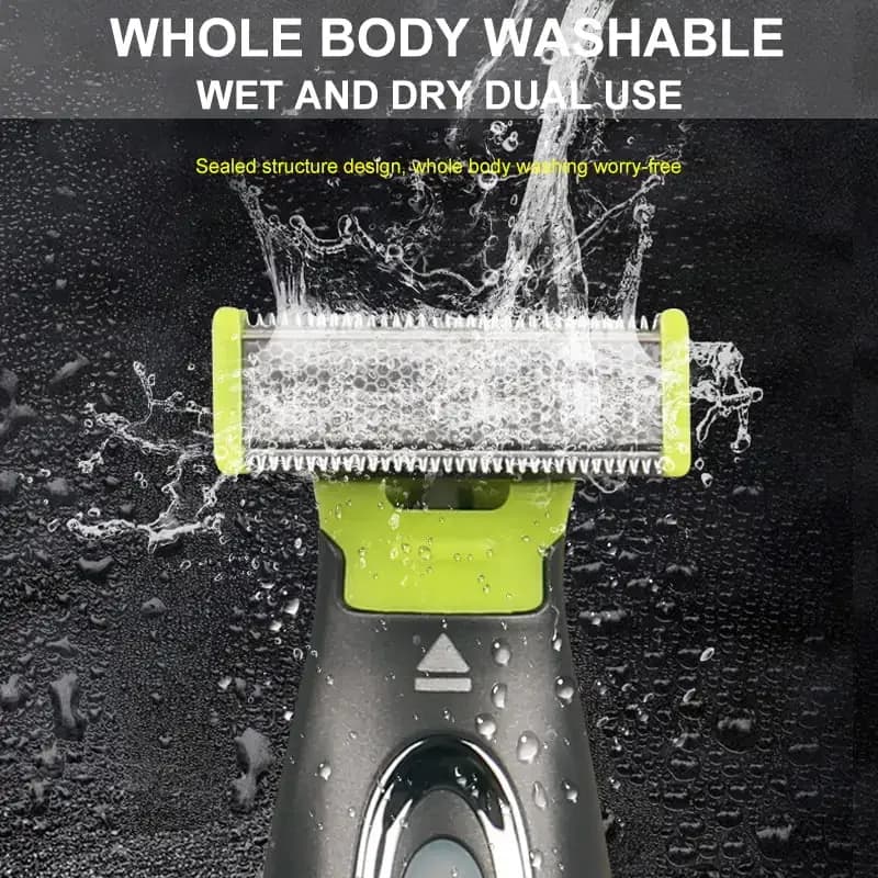 ماكينة حلاقة كهربائية MLG للرجال والنساء ماكينة تشذيب الجسم بالكامل محمولة بشفرة على شكل T لشفرة اللحية والإبط قابلة للغسل - 5