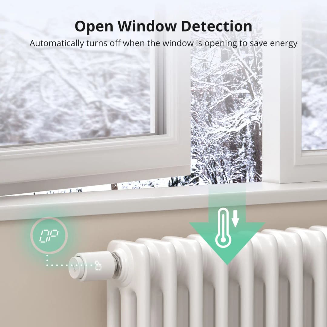 صمام مشعاع حراري ذكي SONOFF TRVZB صمام تحكم في درجة حرارة سخان ذكي يعمل بتقنية Zigbee يدعم Alexa و ZHA و 2mqtt - 4