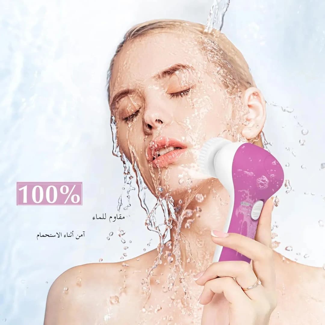 7-in-1 Electric Exfoliating Facial Cleansing Brush for Deep Cleansing and Massaging, with 7 Replaceable Brush Heads. - 5