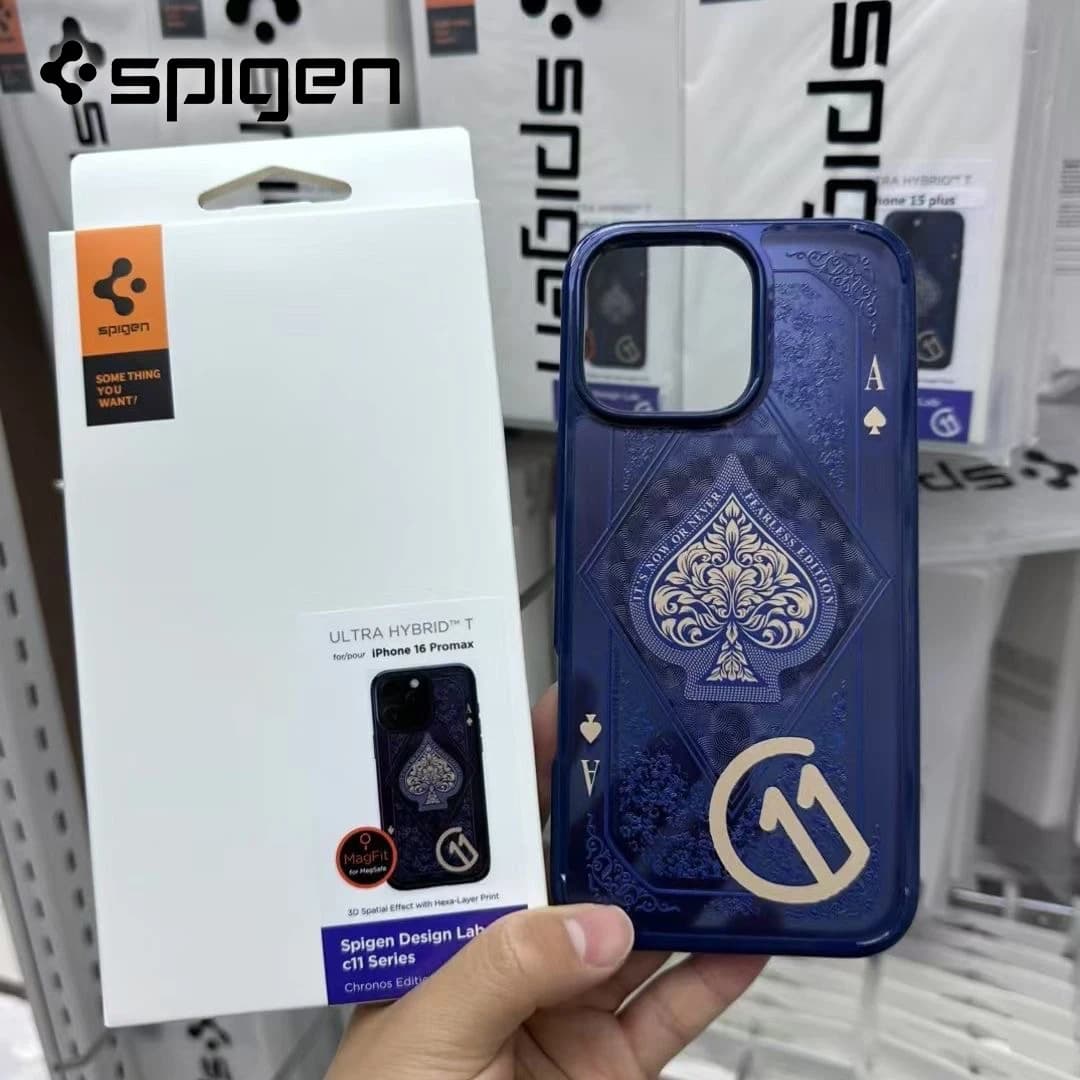 غطاء رسمي Spigen C11 Series لهواتف iPhone 16 15 14 13 Pro Max Plus شحن لاسلكي مغناطيسي غطاء مات