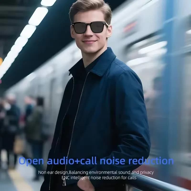 Lenovo AI Smart Glasses AI Translation 8MP HD Camera 4K Shooting Image Bluetooth Call Recording Music Smart Sunglasses 2026 New - 6