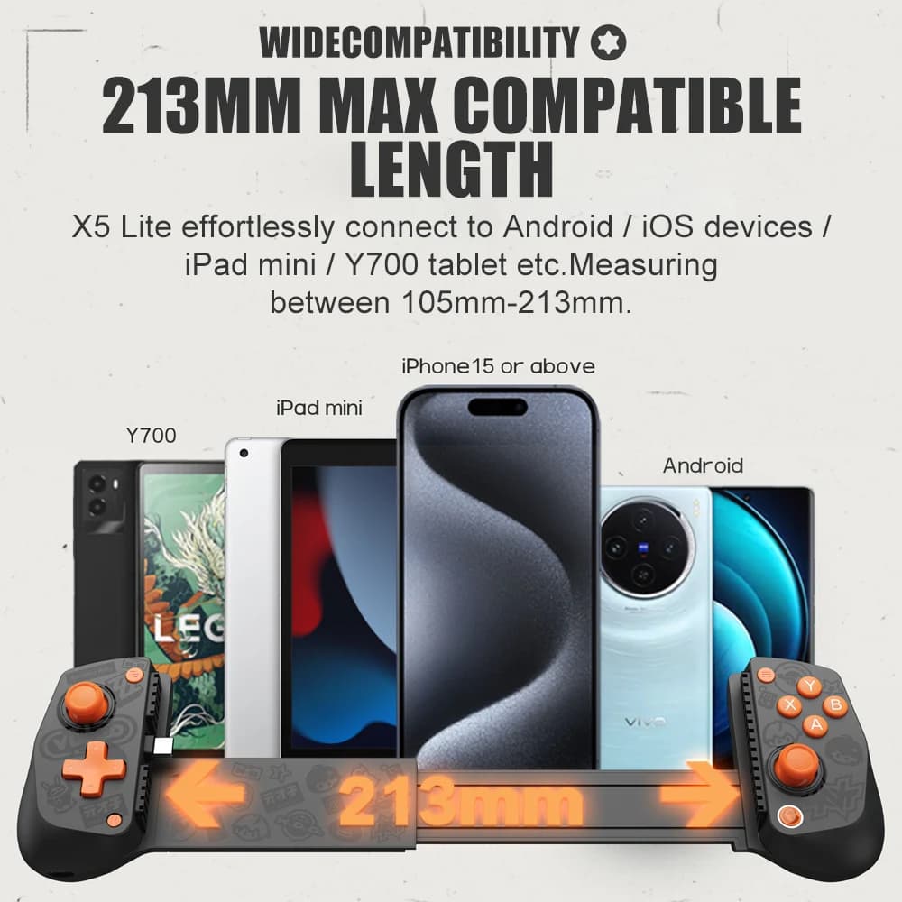 GameSir X5 Lite Zenless Zone Zero Edition Mobile Gamepad for iPhone 17 16 15 Android iPad Mini Y700 Tablet Controle para Celular - 3