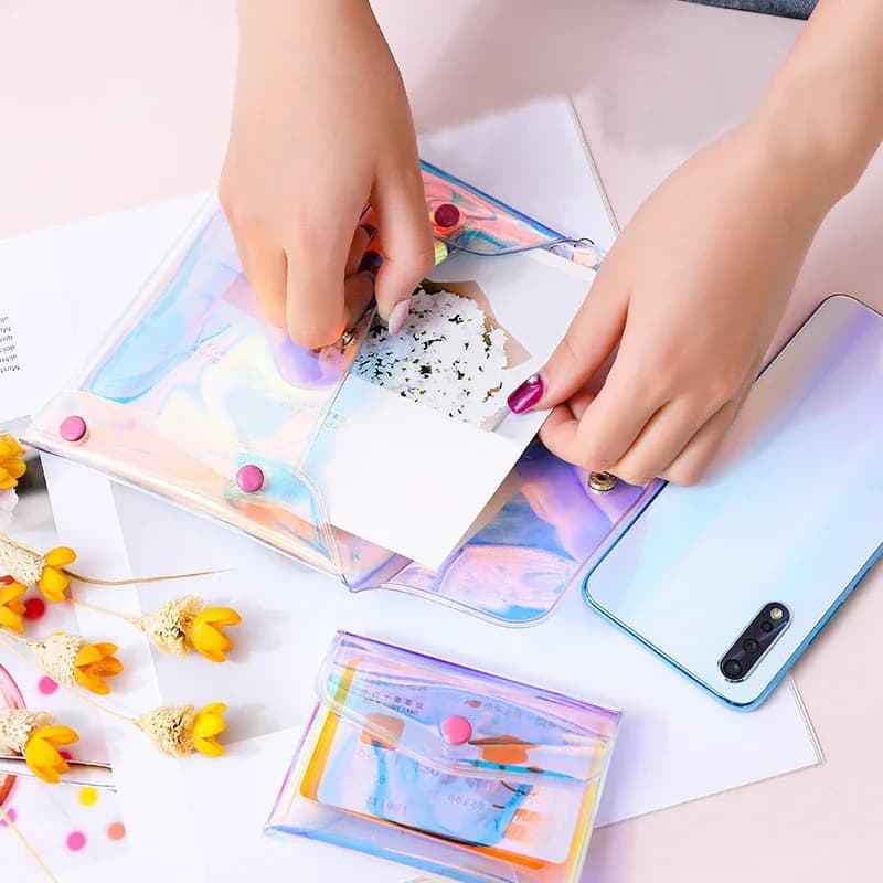 PVC Transparent Cosmetic Bag Women Makeup Storage Clear Organizer Wash Travel Portable Toiletry Multifunction Purse Pouch Bag - 3
