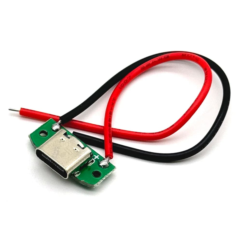 موصلات أنثى USB 3.1 type c جاك ذيل 16pin قابس ذكر USB طرفيات كهربائية لحام كابل بيانات DIY يدعم لوحة PCB - 2