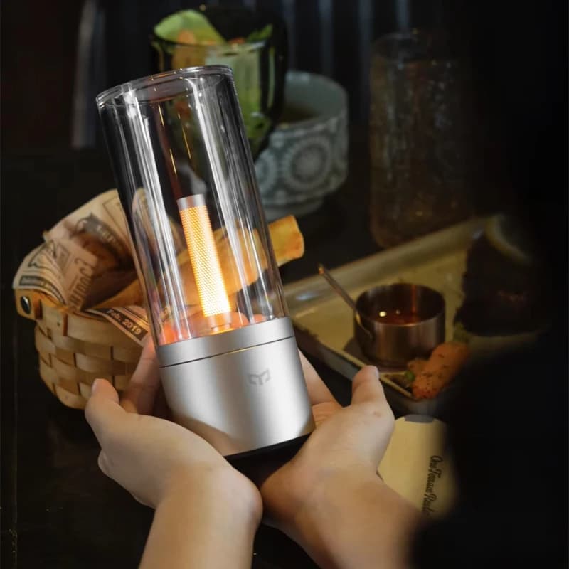 مصباح Yeelight جو أصفر، إضاءة ليلية LED، تحكم في السطوع، قابل للشحن، مثالي لغرفة النوم - 4
