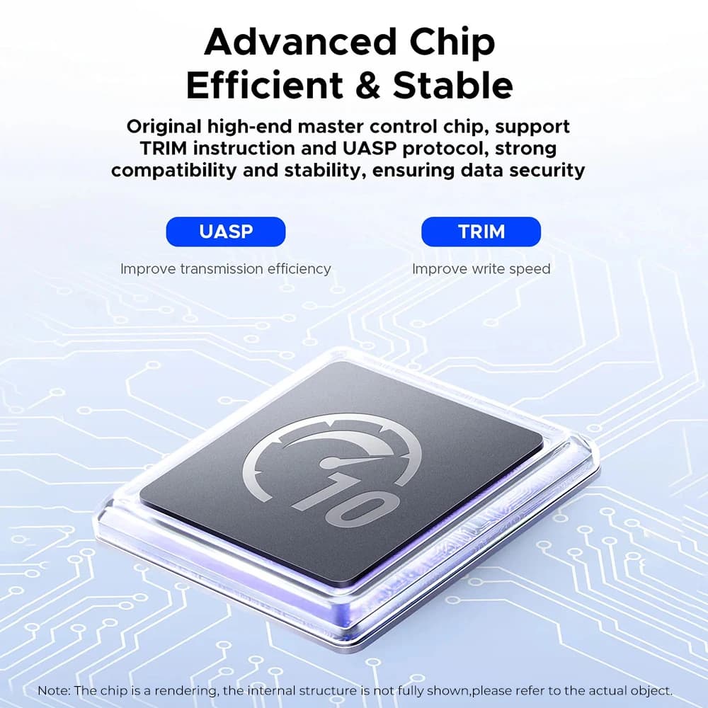 ORICO 1.8" M.2 SSD Enclosure 4/8TB Aluminum alloy ABS SSD Case 10Gbps M.2 NVMe to USB Adapter Support UASP - 5