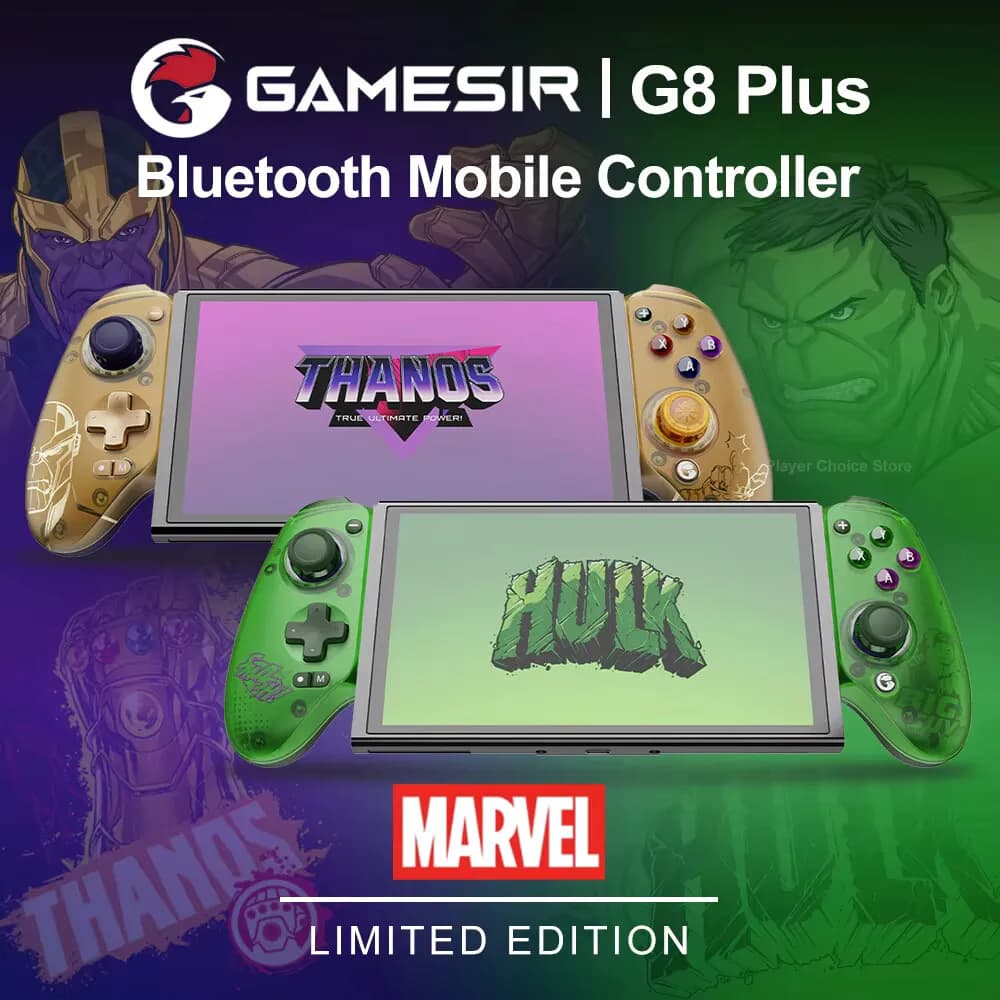 وحدة تحكم الألعاب المحمولة GameSir G8 Plus إصدار هالك ثانوس لأجهزة iOS وأندرويد ونينتندو سويتش 2/1 وجهاز التحكم في ألعاب الكمبيوتر الشخصي
