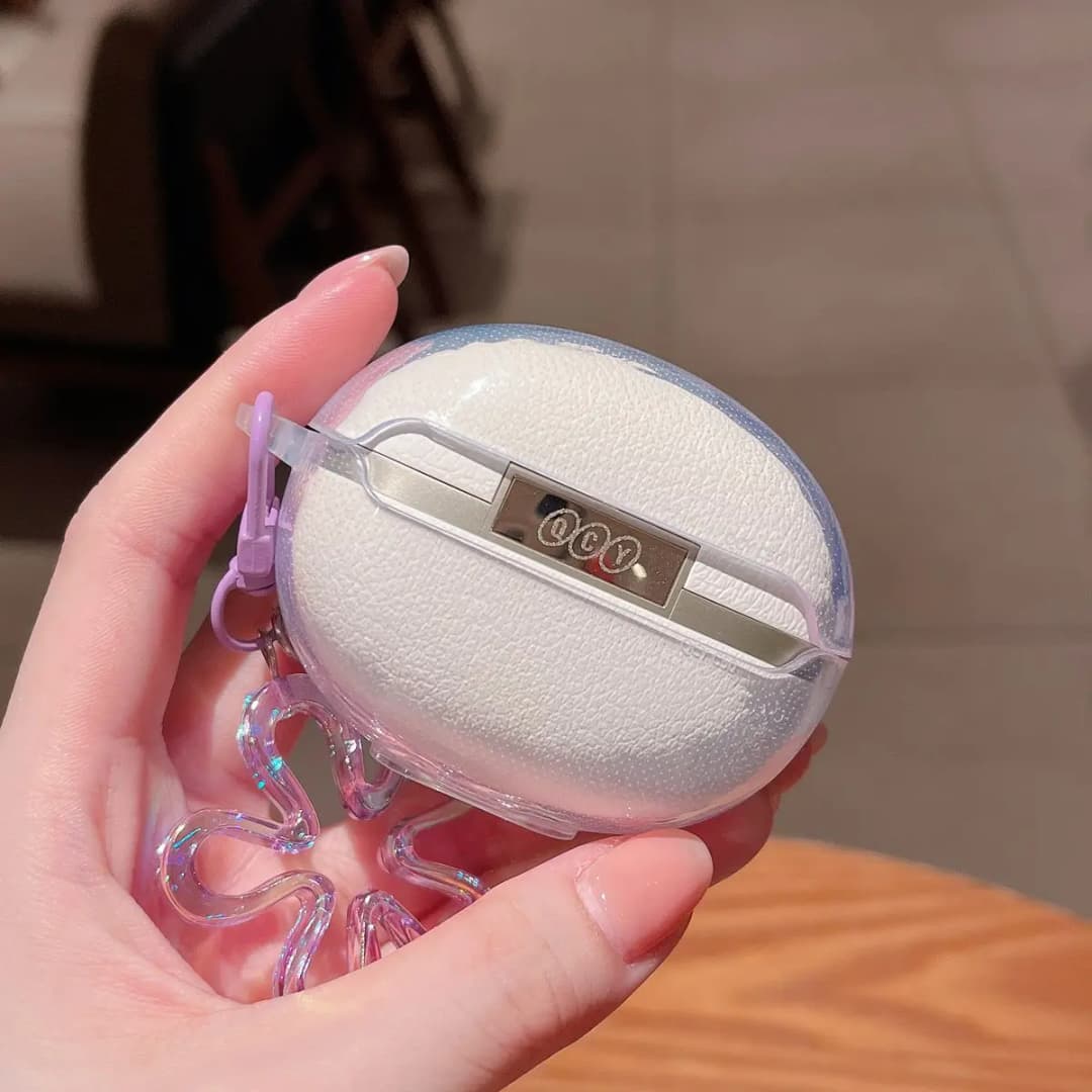 QCY Crossky C50 Clear Soft Case Cute Cartoon Wireless Bluetooth Earphone Case For QCY C50 Charging Box Protective Cover - 5