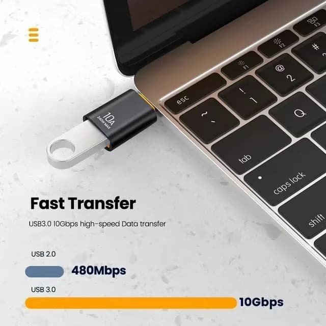 10A OTG USB 3.0 إلى نوع C محول USB أنثى إلى نوع C ذكر شحن سريع OTG USB C لأجهزة الكمبيوتر المحمول Xiaomi سامسونج - 5