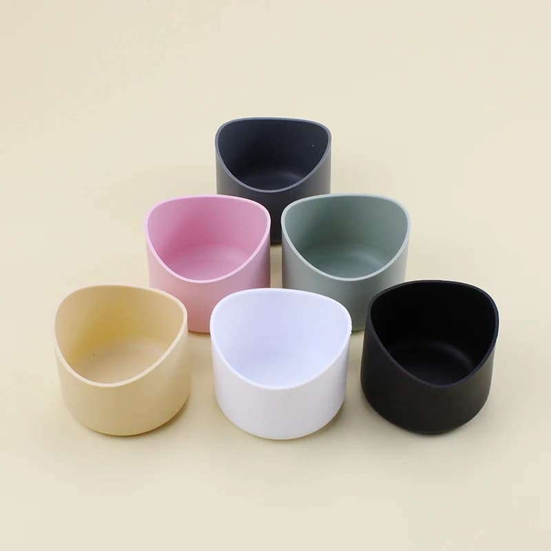 غطاء واقي من السيليكون 6/6.5 سم متوافق مع زجاجات ماء 12-40 أونصة غطاء قاع مقاوم للانزلاق - 2