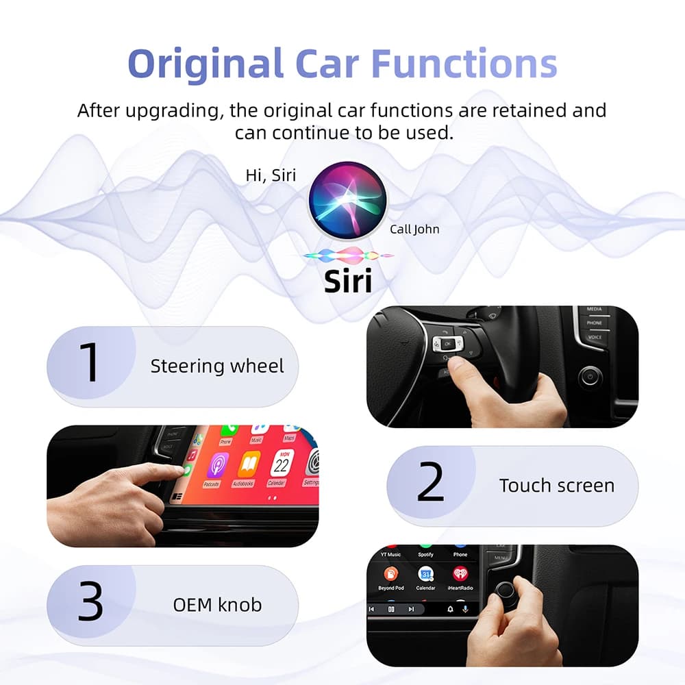 محول ذكي AI Box 2 في 1 صغير من Wired إلى Wireless Carplay وAndroid Auto متوافق مع 98% من السيارات تشغيل فوري واي فاي - 4