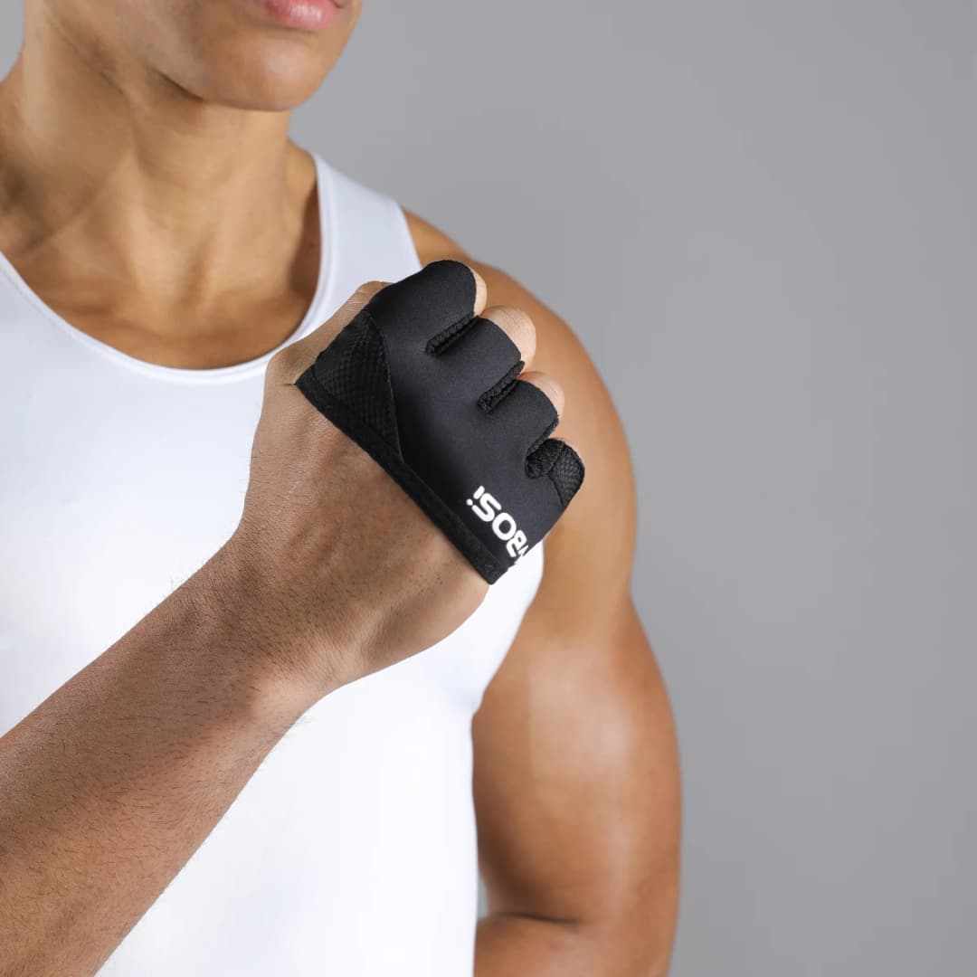 VBOSi Lightweight Four-Finger Workout Gloves Non-Slip Grip for Fitness Weightlifting Training for Men And Women - 3
