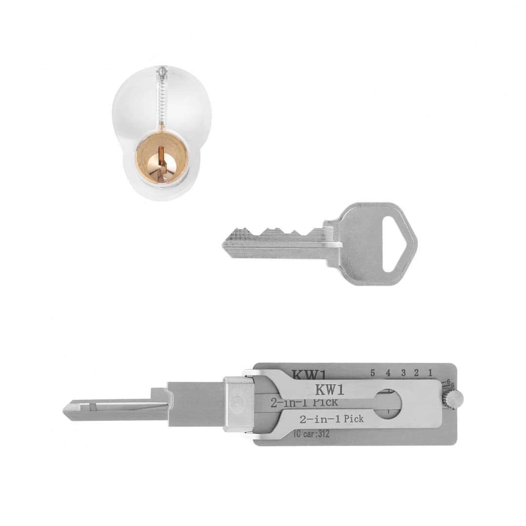 أدوات Lishi SS001 SS002، أدوات قفل 2 في 1، فك شفرة المفتاح الرئيسي، فك شفرة Micha، خطافات، خطوط Topolines لفتح الأقفال - 4