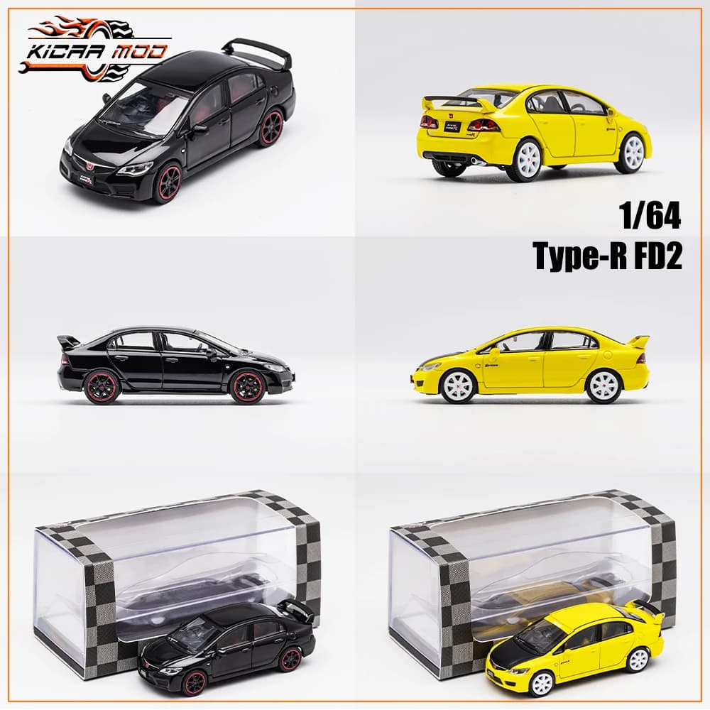 DCT 1/64 سيفيك نوع R FD2 نموذج سيارة رياضية سيارات عتيقة JDM مركبة دييكاست سيارة جمع محطة ألعاب مركبة - 3