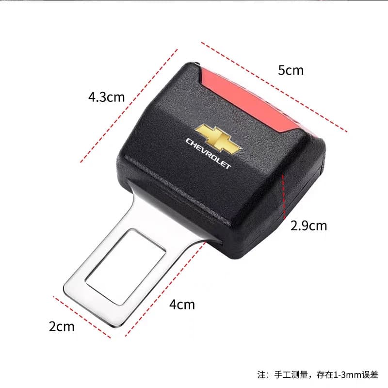 car Seat Belt Clip Extender Extra Long seatbelt lock buckle For Chevrolet Onix Cruze Silverado Impala Equinox Malibu Tahoe Trax - 2