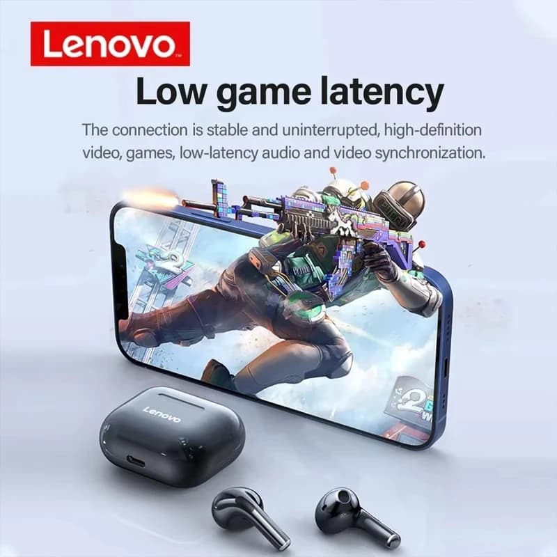 Choice Lenovo LP40 Bluetooth Earphones TWS Wireless HiFi Stereo Immersive Music Headphone HD Call Sport Touch Control Earbud New - 3