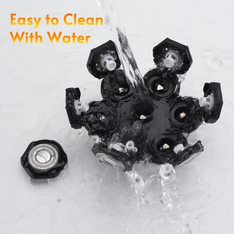 Replaceable Electric Shaver Head 3/5/6/7/8/9 Floating Blade Head Nose Trimmer Hair Clipper And Face Cleaning Brush Massage Head - 5