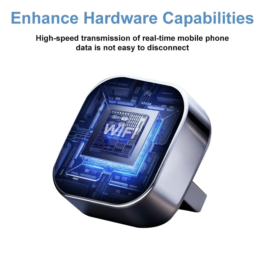 محول كار بلاي لاسلكي 2026 2 في 1 سلكي إلى لاسلكي دونجل ل苹果 & أندرويد هاتف قابل للتوصيل والتشغيل ملحق سيارة عالمي - 6