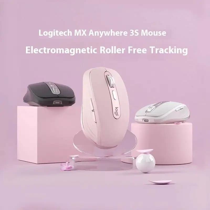 فأرة Logitech MX Anywhere 3S اللاسلكية الرسمية، بتقنية بلوتوث، مناسبة لأجهزة الكمبيوتر المحمولة والمكتبية من سلسلة M750 - 3