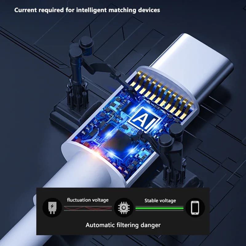 3 قطع PD 100W كابل USB C إلى USB Type C شحن سريع كابل بيانات لآيفون 17 15 15Pro هواوي سامسونج شاومي خط بيانات أبيض 1 متر 2 متر - 3