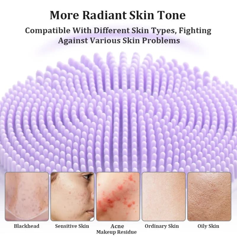 فرشاة تنظيف الوجه المقاومة للماء من سونيك للرجال والنساء، فرشاة تنظيف الوجه الكهربائية القابلة لإعادة الشحن - 4