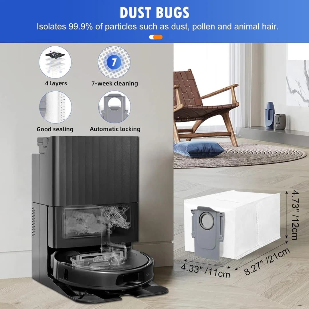 Roborock Q Revo MaxV/Q Revo S/Q Revo Pro Accessory Robot Vacuums Cleaner Dust Bag Main Side Brush Hepa Filter Mop Cloths Spare - 3