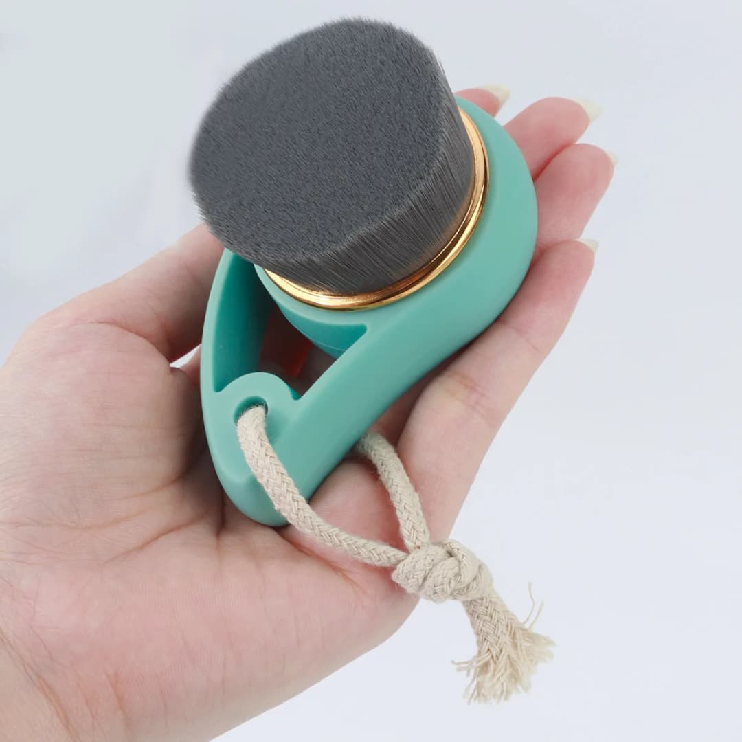 1 قطعة فرشاة تنظيف فحم الخيزران كوما الوجه غسل عميق فرش منظف للوجه التقشير فرك مدلك فرشاة للمكياج - 4