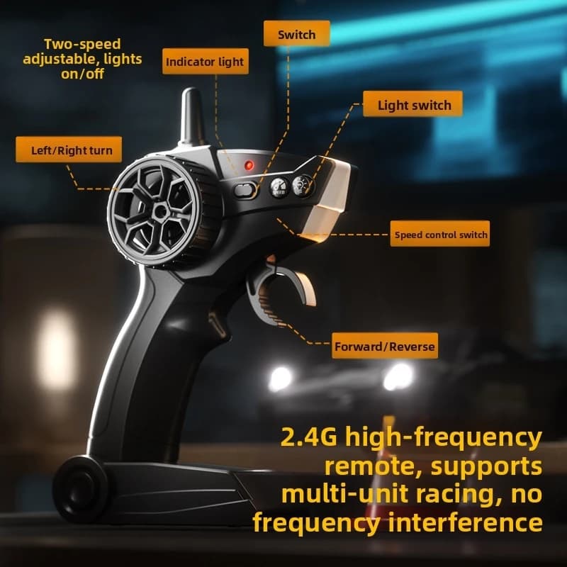 2025 جديد، إصدار محدود سيارة سباق Rc Drift GT3 RS 911 mi SU7 مقاس 1:24، هدية سباق للأطفال مع جهاز تحكم عن بعد عالي السرعة - 6