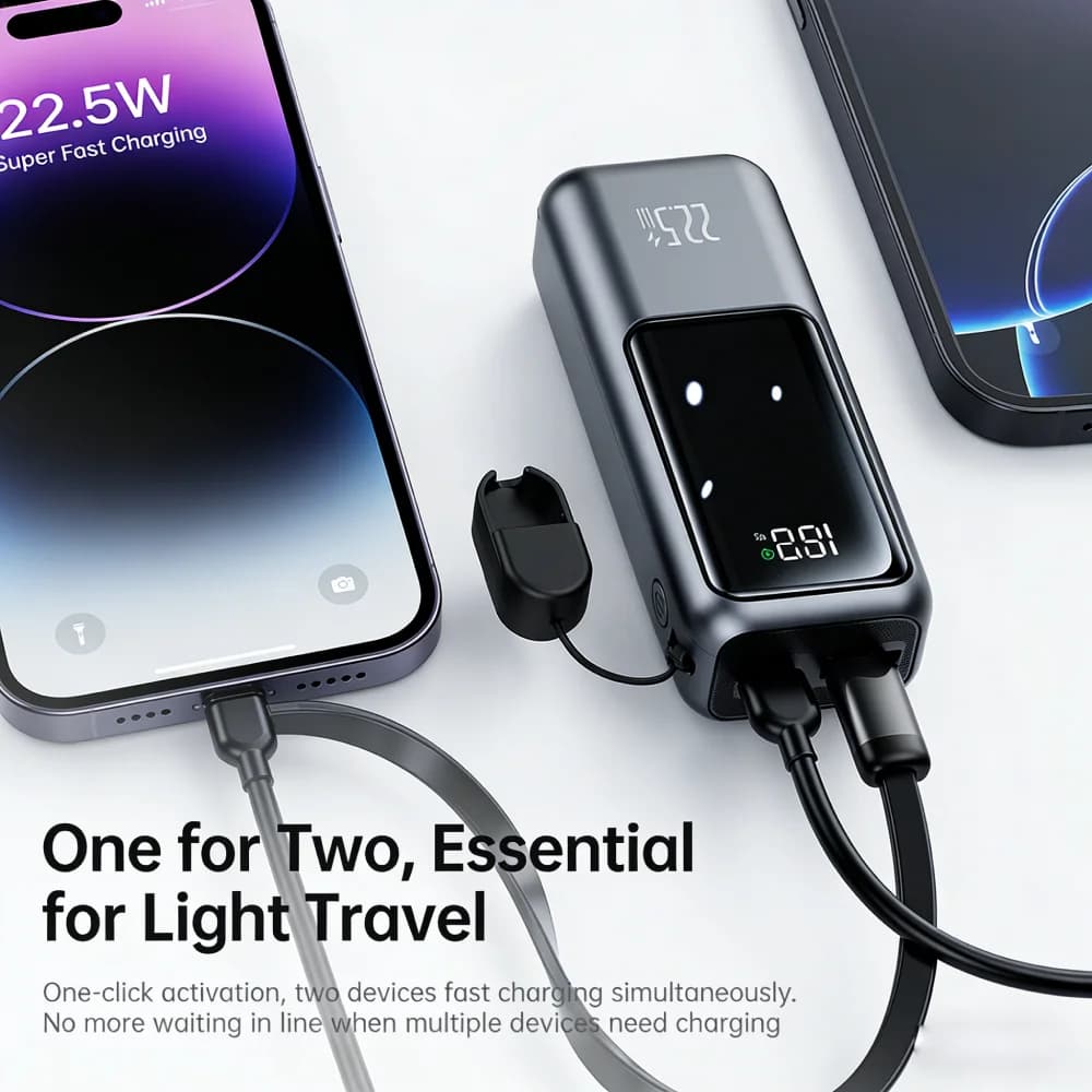 Fast Charging Mini Power Bank 10000mAh Portable External Battery PD22.5W Bidirectional Charger For Samsung iPhone Xiaomi - 6