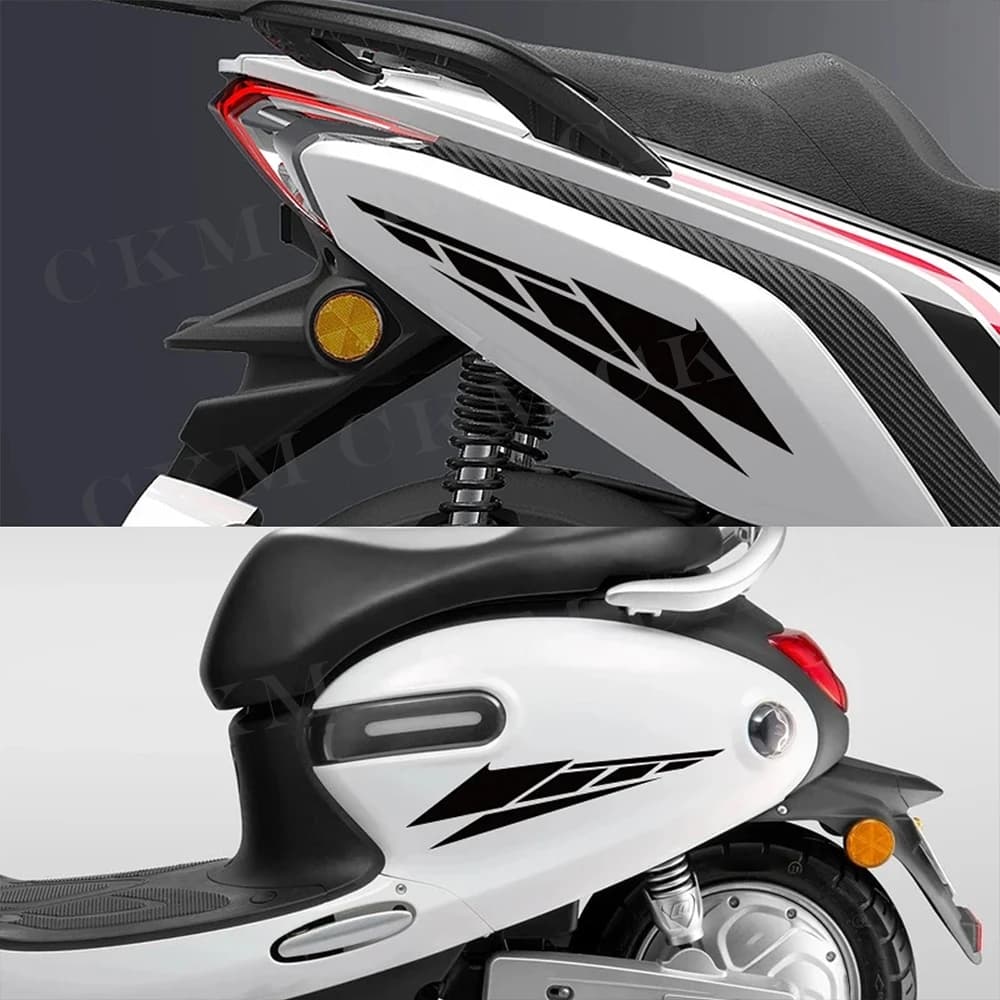 1 Pair Motorcycle Front Fender Self-adhesive Auto Body Anti-Scratch Waterproof Motorbike Car Decorative Sticker Moto Accessories - 4