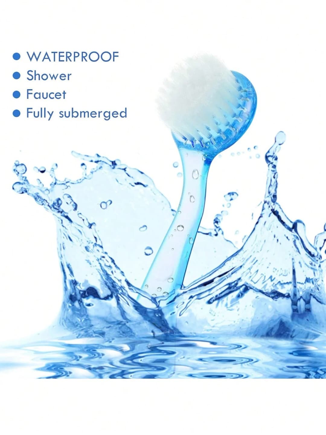 3pcs Facial Cleansing Brush Acrylic Handle Facial Cleansing Brush Soft Bristles Exfoliating Cleansing Brush - 3