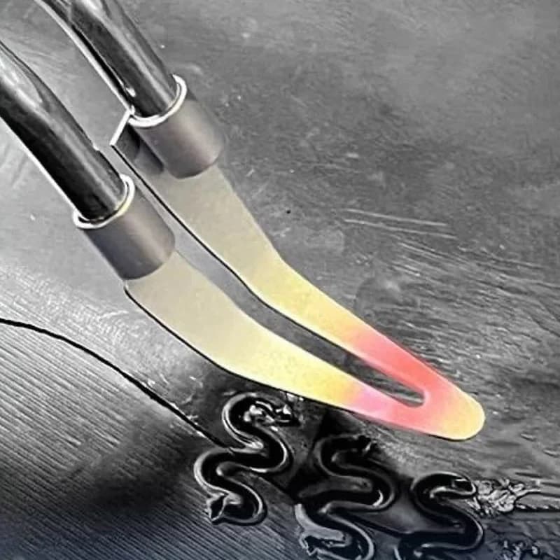 ملحقات مسدس لحام بلاستيكي برأس مسطح، جهاز تنعيم، مكواة لحام كهربائية، أدوات ملحقات إصلاح مصد السيارة