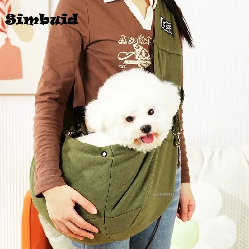 Comfortable Dog Bag Pet Out Crossbody Shoulder Bag Outdoor Travel Portable Cat Puppy Sling Bag Tote Pet Carrying Supplies - 6