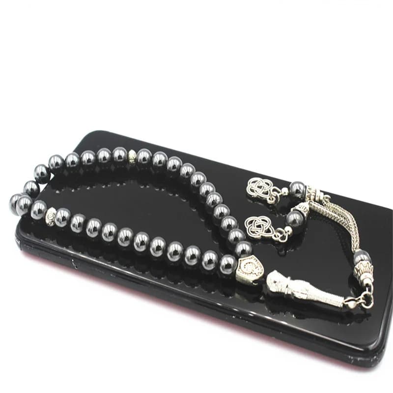 1 قطعة 8 مللي متر الجولة الخرز حصوة نوع الشرق الأوسط الإسلام مسلم المسبحة Tasby اليدوية