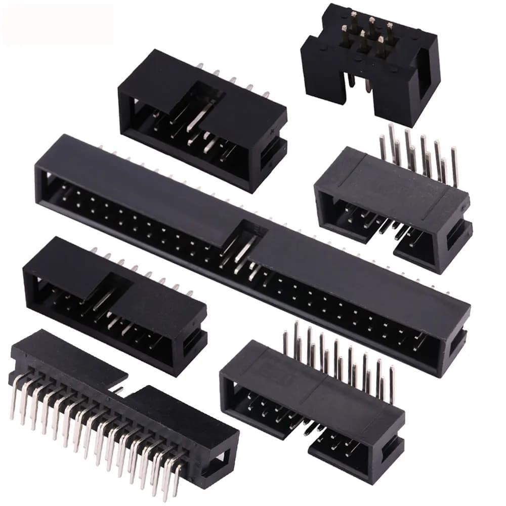 FC 6/8/10/12/14/16/18/20/24/26/30/34/40/50/60/64Pin 2.54mm Pitch أنثى IDC مقبس موصل كابل شريط DC3 رأس ذكر مقبس - 6