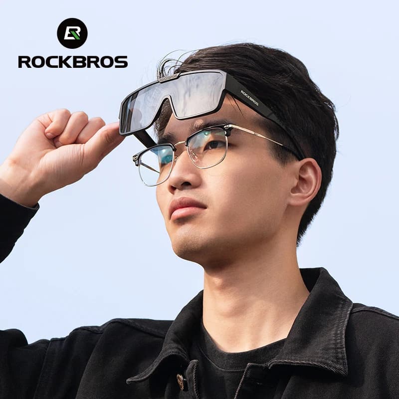 ROCKBROS Cycling Sunglasses Polarized UV Protection Set Glasses Frame for Myopia Glasses Running Fishing Cyling Goggles - 5
