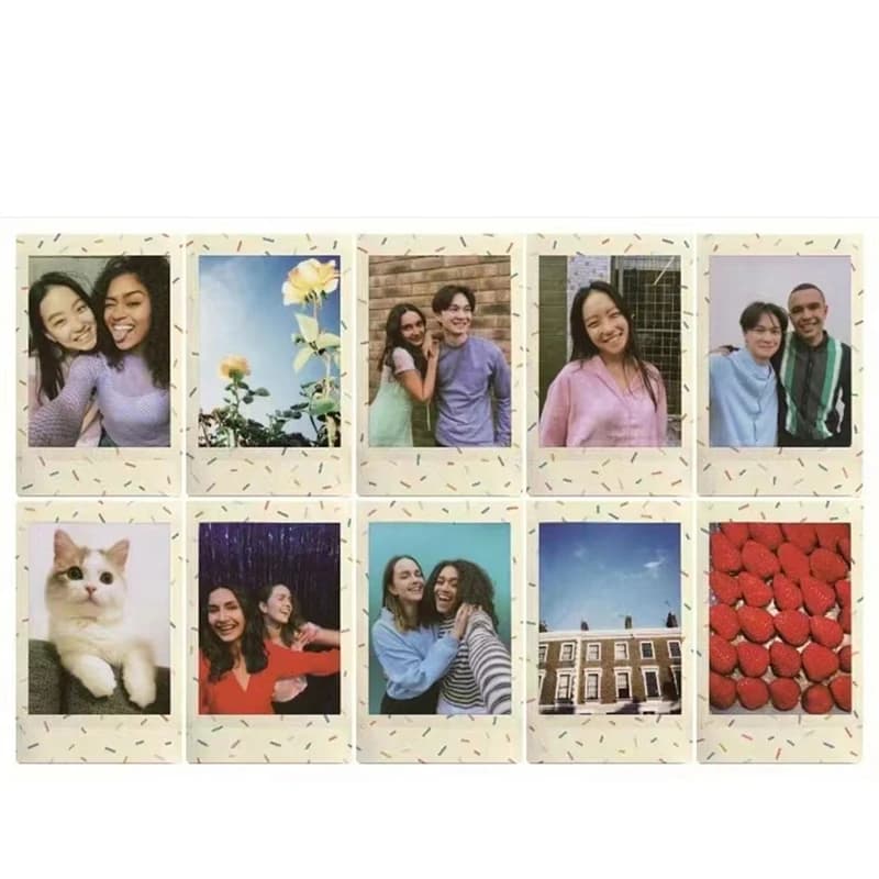 10-100 Sheets Fujifilm Instax Mini 12 Films Sprinkles for Instanx Mini 40 90 Evo 7+ SE Mini LiPlay Instax Mini Film Photo Paper - 5
