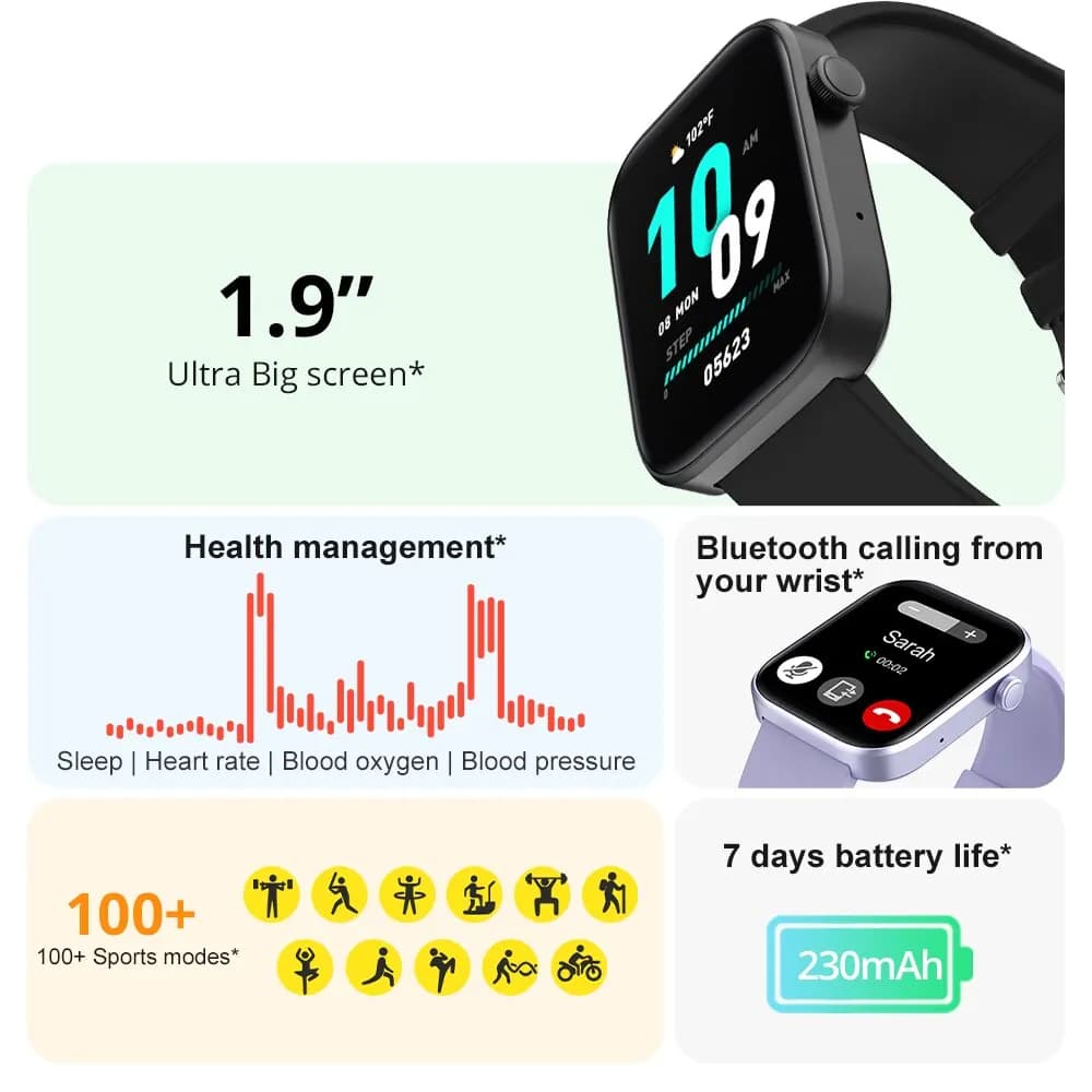 COLMI P71 Voice Calling Smartwatch Men Health Monitoring IP68 Waterproof Smart Notifications Voice Assistant Smart Watch Women - 2