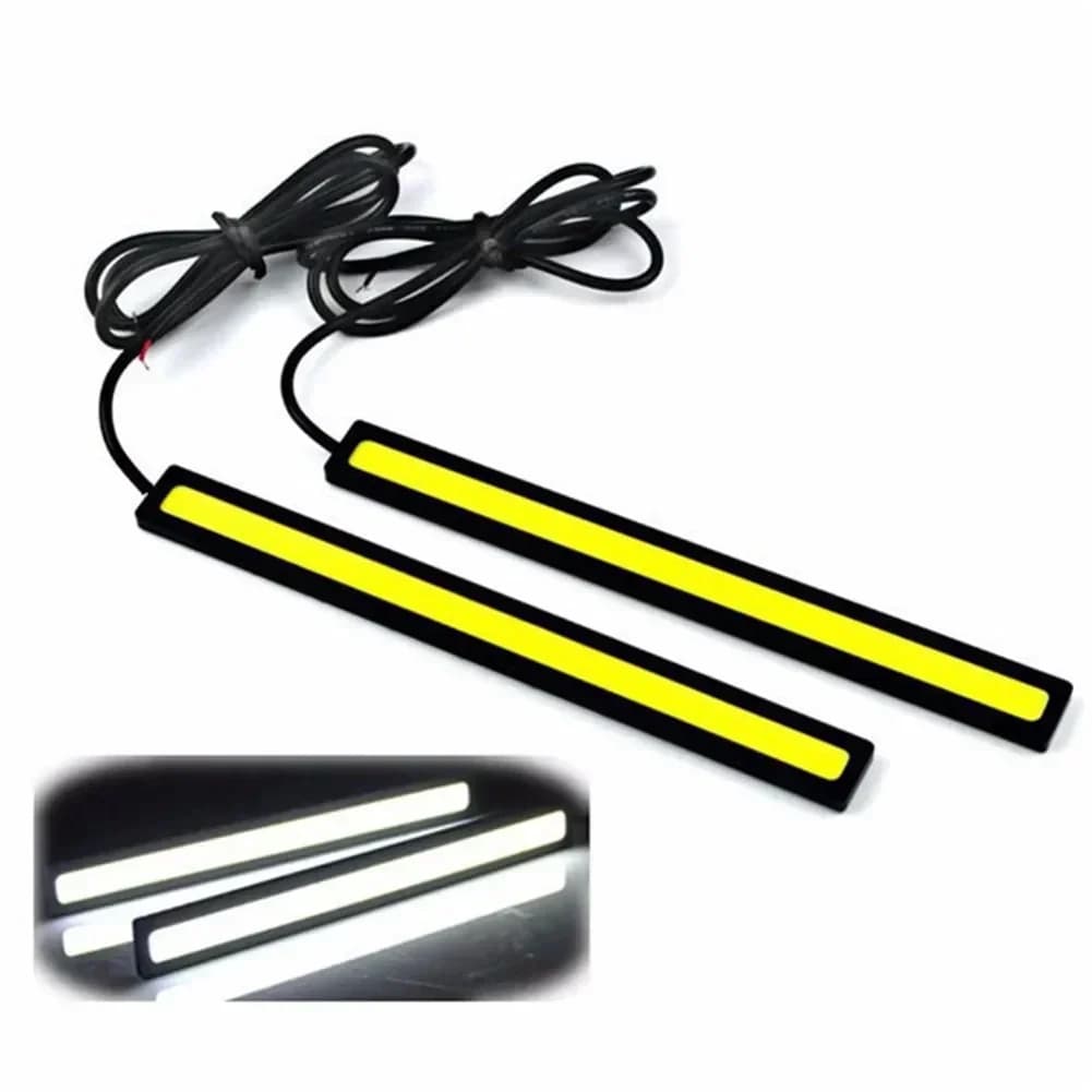2x  Universal Car Light Bars 17cm Waterproof Led Cob Light Stripe For Car Racing Daytime Running Lamp NEW - 4