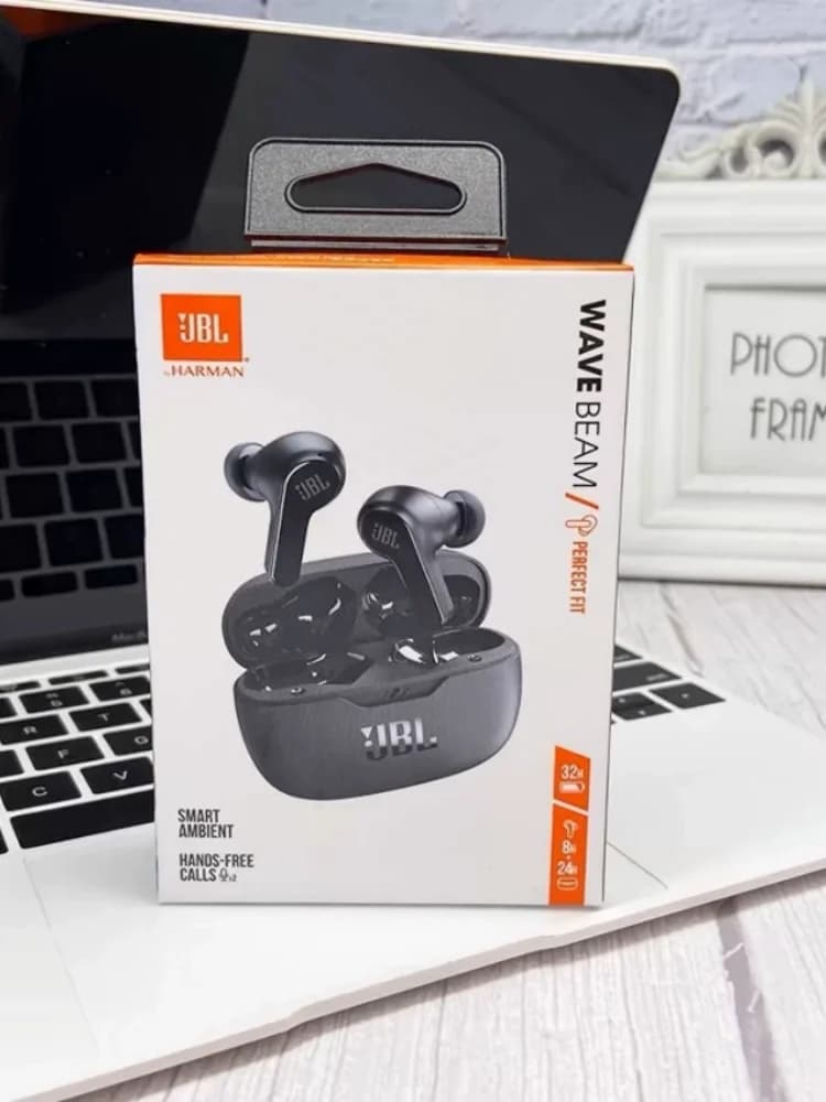 سماعات الأذن الأصلية JBL Wave Beam TWS مع إلغاء الضوضاء النشط بلوتوث 5.3 اتصال مزدوج إعداد EQ IP54 وقت تشغيل 40 ساعة - 4