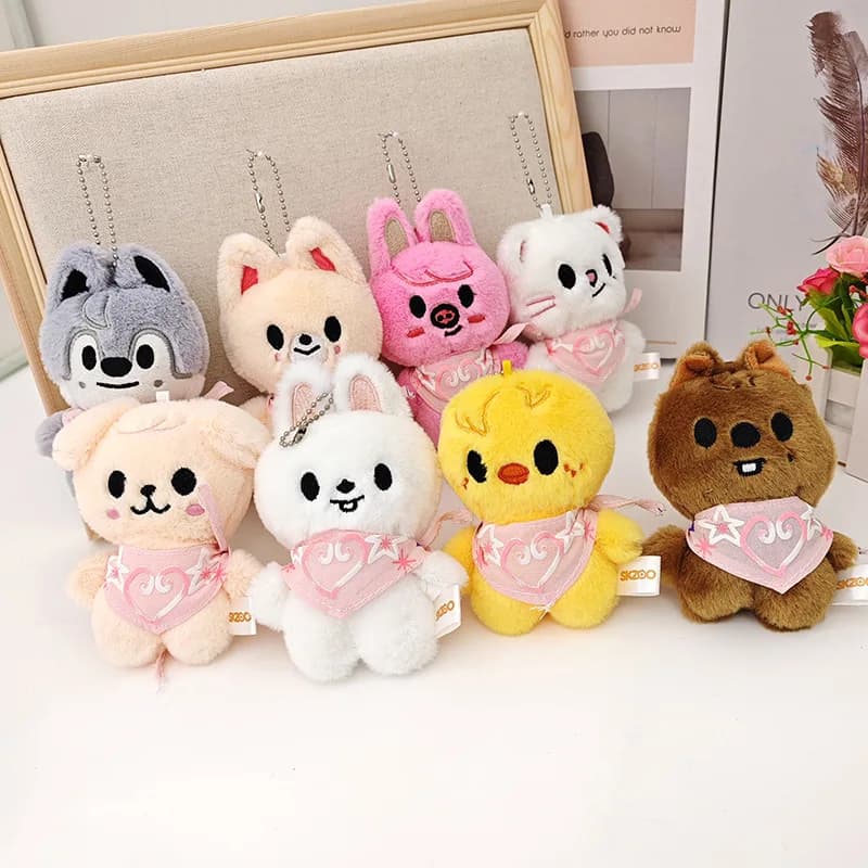 Skzoo Kpop Cartoon Stuffed Animal Plush Doll Toys Kawaii JYP Adult KZ Fans Keychain Pendant Kid Gift Soft Stay Plush - 6